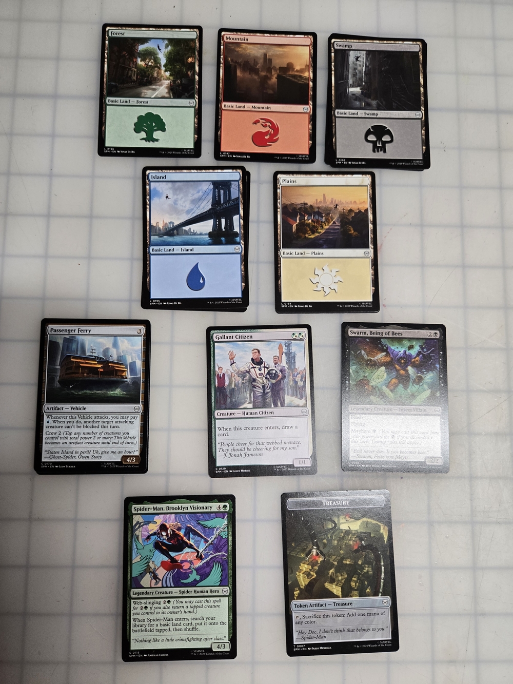 Magic the Gathering Multiverse - Spider-Man (10 Card Lot)
